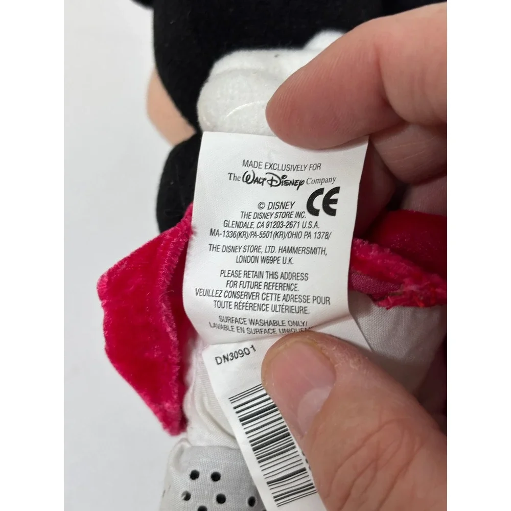 Disney Store Mickey Minnie Mouse Huggers Bean Bag Plush Valentine 8 Inch DN30901